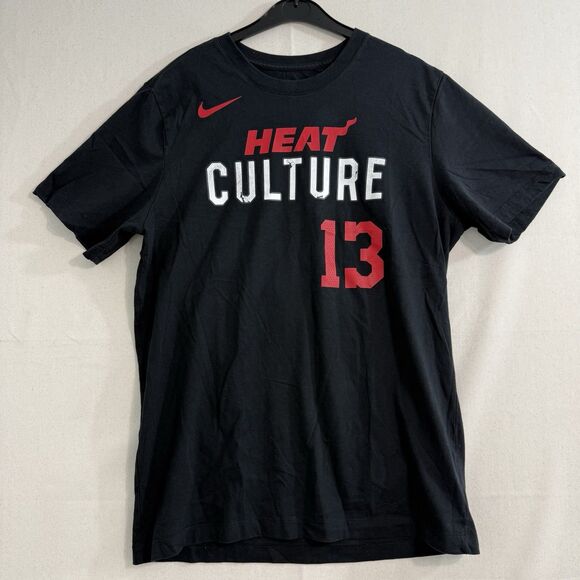 Miami Heat Nike Culture City Edition T-Shirt Men Size Large (Fits Like Medium) - Picture 1 of 9